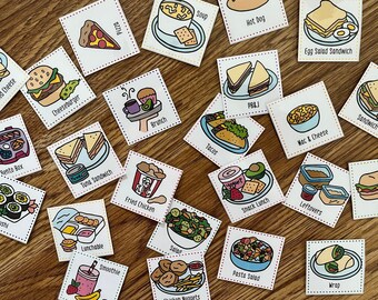 Lunch Meal-Planning Cards Set