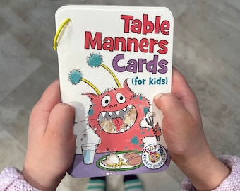 Table Manners Cards For Kids