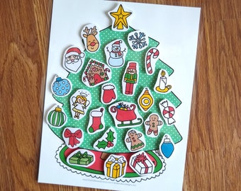 Christmas Tree Advent Calendar For Kids