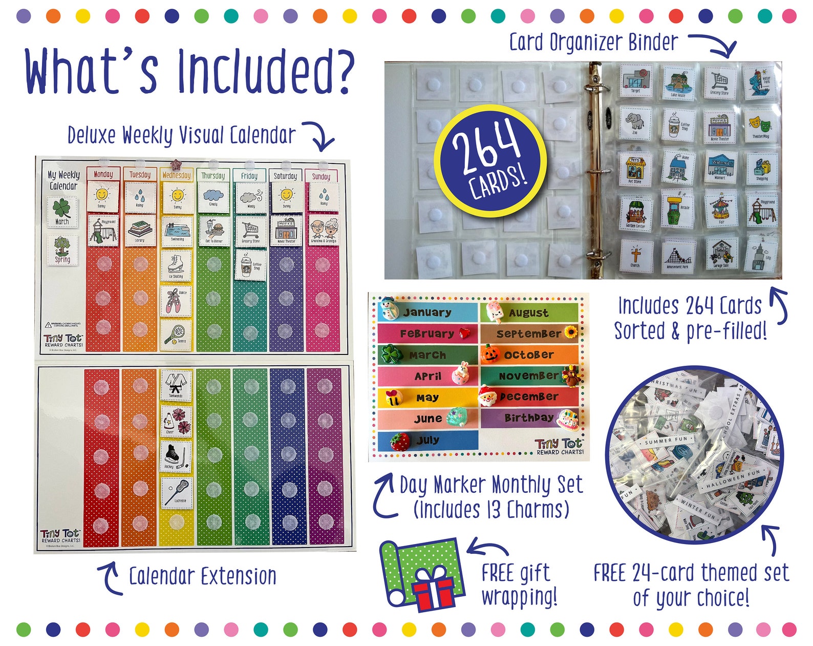 Visual Kalender Weekly Visual Calendar Deluxe Gift Set Bundle - Etsy