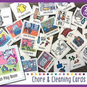 Chore & Cleaning (Cards For Weekly Calendar)