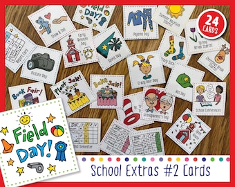 School Extras #2 (Cards For Weekly Calendar)