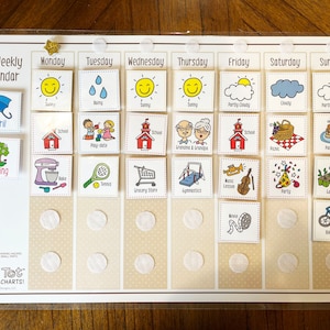 Natural Weekly Visual Calendar (Includes 264 Cards)