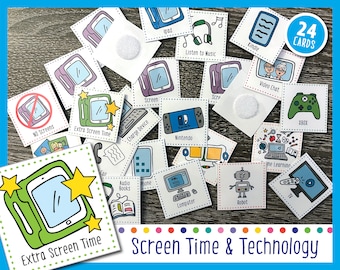 Screen Time & Technology (Cards For Weekly Calendar)