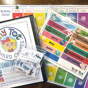 Weekly Visual Calendar Deluxe Gift Set Bundle - Etsy