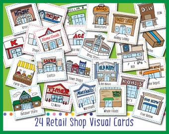 Retail Shop (Printable Visual Cards For Weekly Calendar)