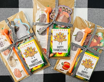 Sacchetti per bomboniere preconfezionati per il Ringraziamento / Sacchetti per bomboniere pre-riempiti per bambini / Sacchetti personalizzati senza caramelle, senza spazzatura, per dolcetti/dolcetti/bomboniere per feste per bambini