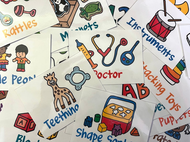 Toddler Labelling Toddler Toy Labels (set of 20) - Etsy