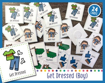 Get Dressed (Boy) (Cards For Weekly Calendar)