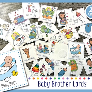 Nieuwe visuele kaarten voor babybroer | Visuele Routine Kaartenset voor Peuter/Kinderen/Autisme/ADHD Foto/PEC Routine Schema Wekelijkse Kalender Planner