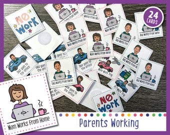 Parents Working (Cards For Weekly Calendar)