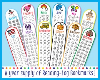 Printable Reading-Log Bookmarks