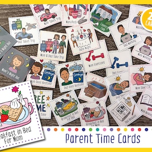 Parent Time Cards (Cards For Weekly Calendar)