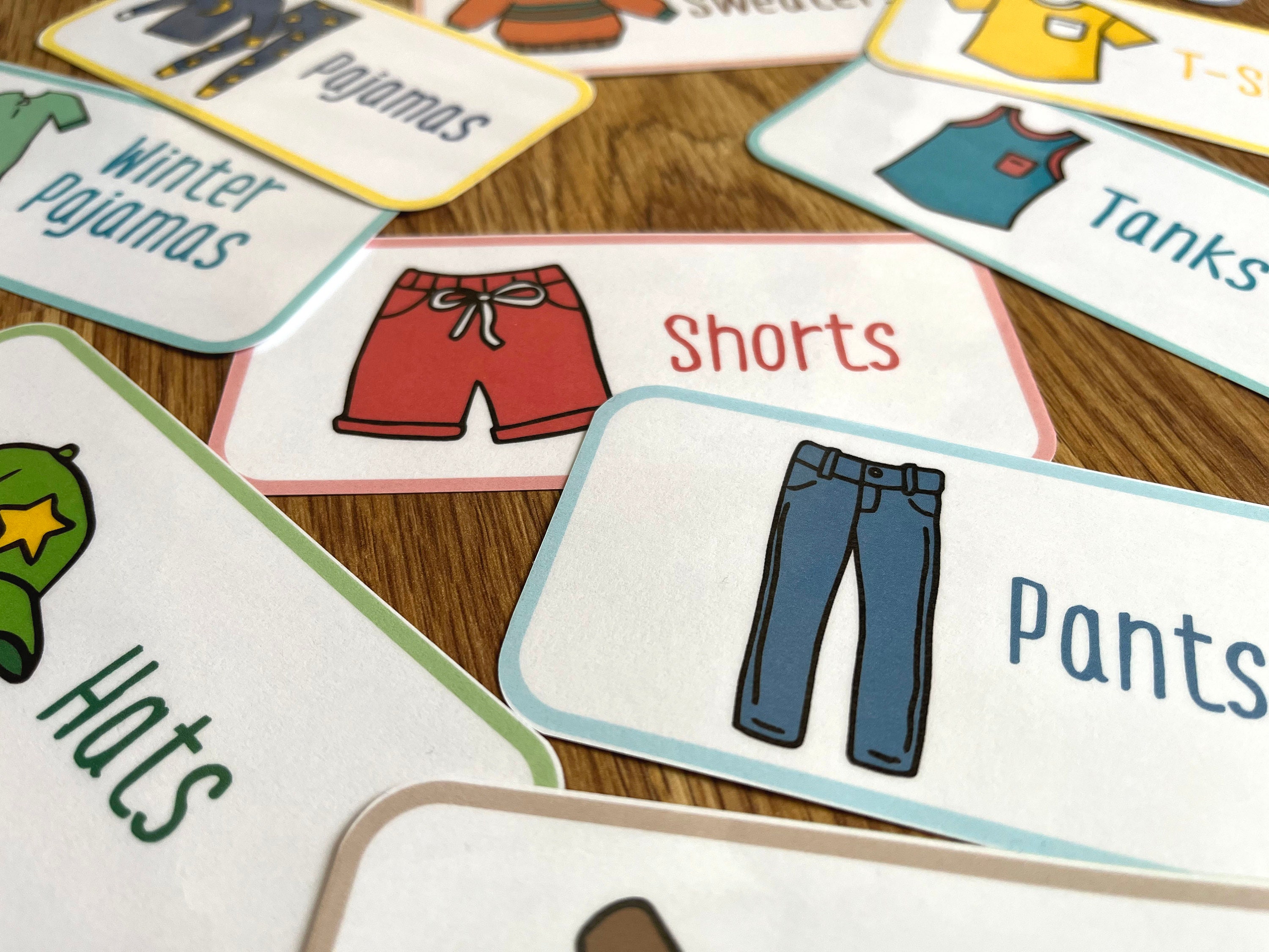 Printable Drawer Labels for Kids Clothes 