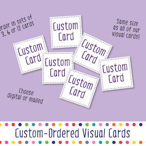 Cartões visuais personalizados