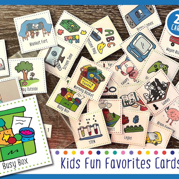 Kids Fun Favorites #1 (Cards For Weekly Calendar)
