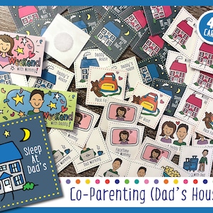 Co-Parenting - Dad's House (Karten für den Wochenkalender)
