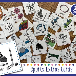 Extras esportivos (cartões para calendário semanal)