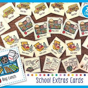 Extras Escolares (Cartões Para Calendário Semanal)
