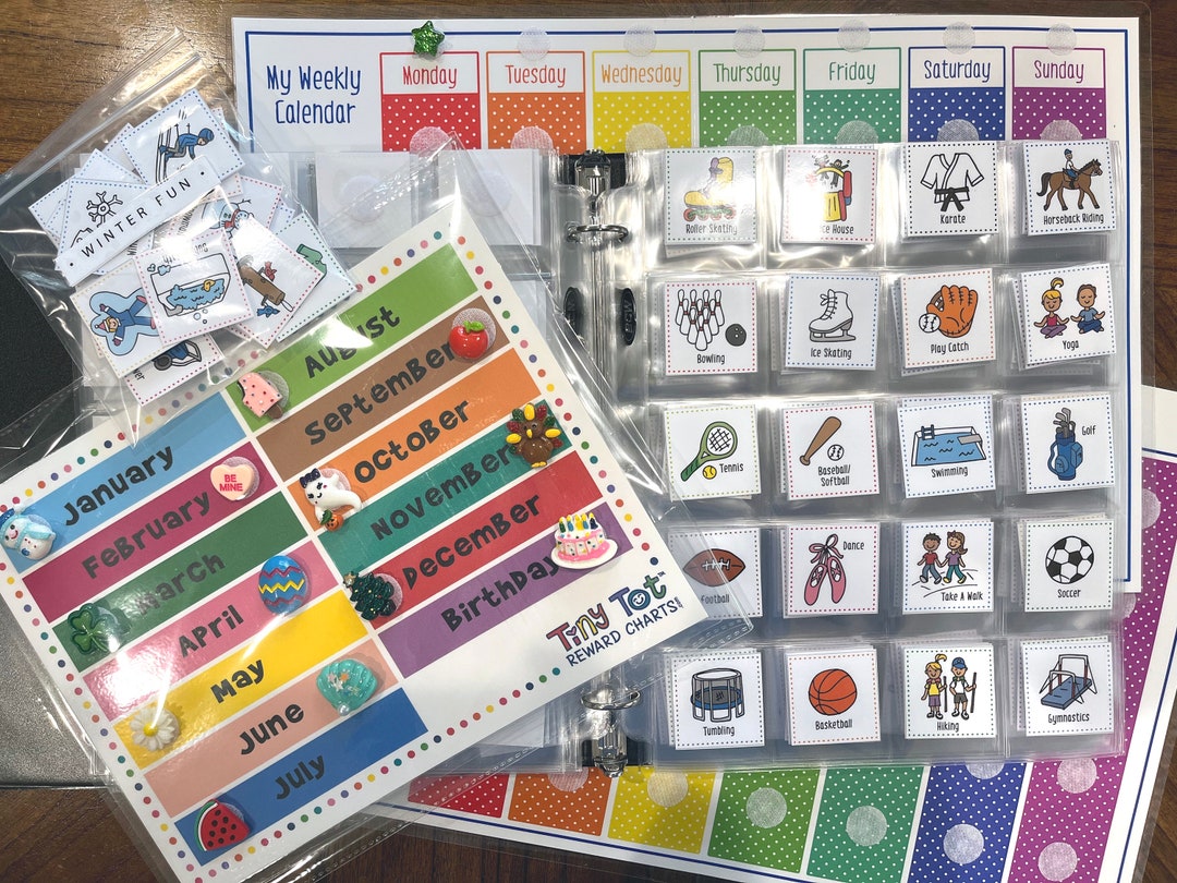 Weekly Visual Calendar Deluxe Gift Set Bundle - Etsy