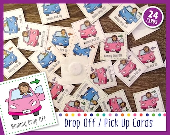 Drop Off/Pick Up (Cards For Weekly Calendar)