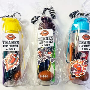 Football Sports Party Favors | Premade Kids Football Birthday Favors | Personalized Non-Candy, Goodie Bags for Kids Parties/Football Team
