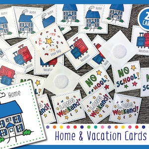 Thuis & Vakantie (kaarten voor weekkalender)
