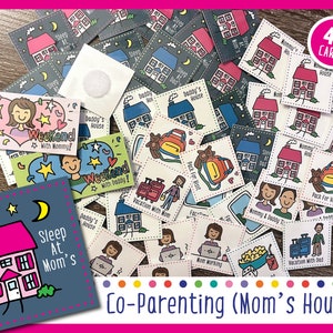 Co-Parenting Mom's House Cards For Weekly Calendar image 1
