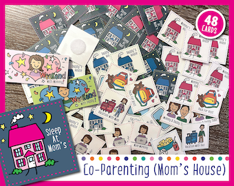 Co-Parenting - Mom's House (Cards For Weekly Calendar)