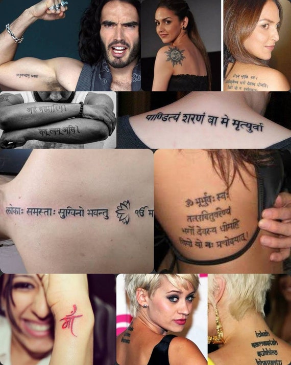 Why does Katy Perry have a tattoo in Sanskrit Quora