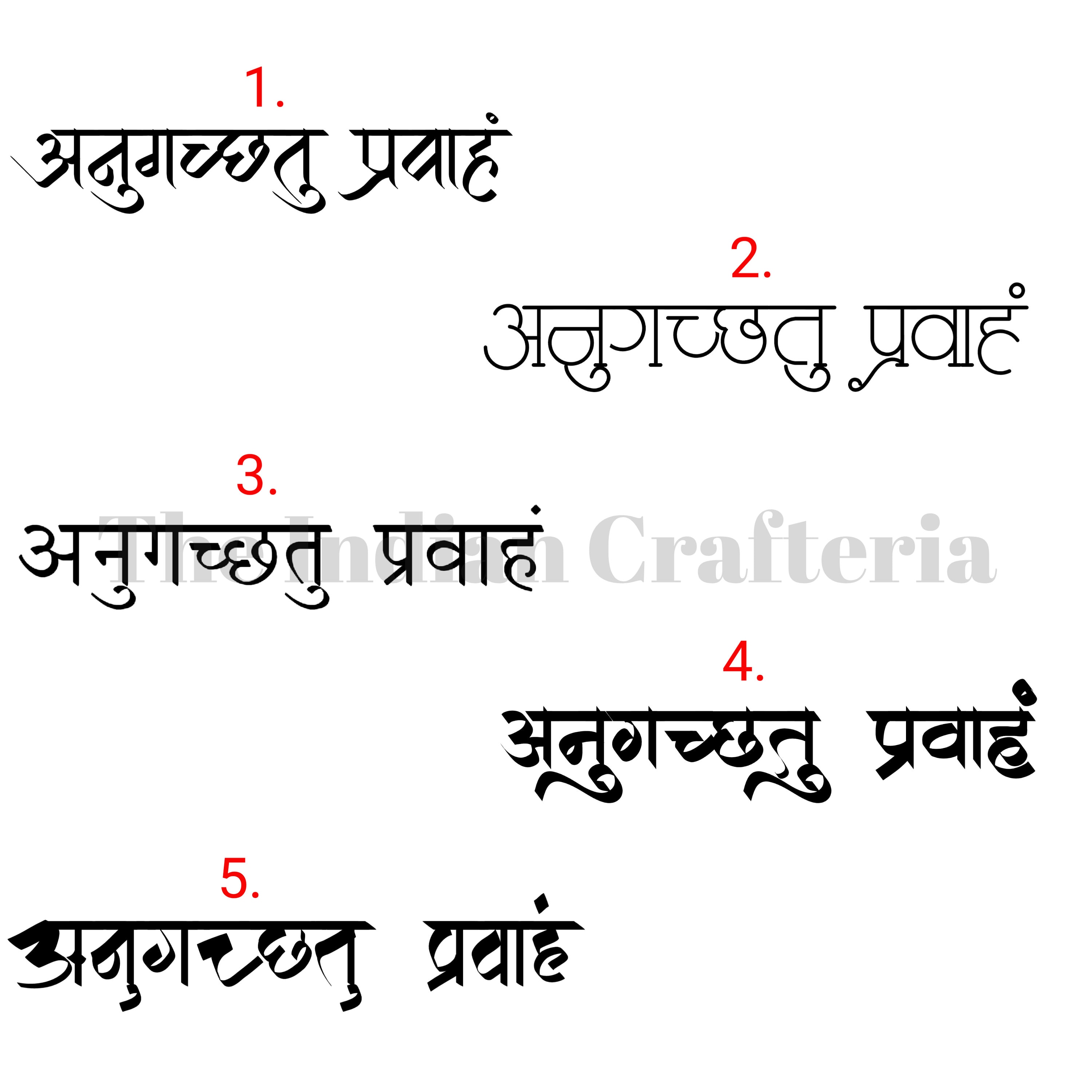 Katy Perry Sanskrit Tattoo go With the Flow in Etsy India