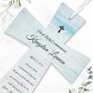 Communion gift for boys Personalized First Communion gift Boy First Holy Communion ideas Communion cross Personalized communion keepsake