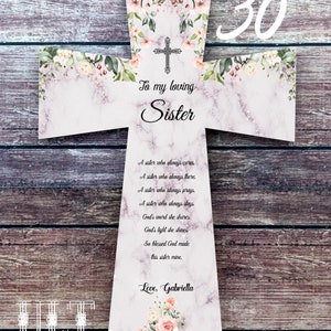 Sister Gift from Sister Birthday gift Sister gift from brother Sister Wedding gift Sister sign Personalized Sister Little sister Big sister