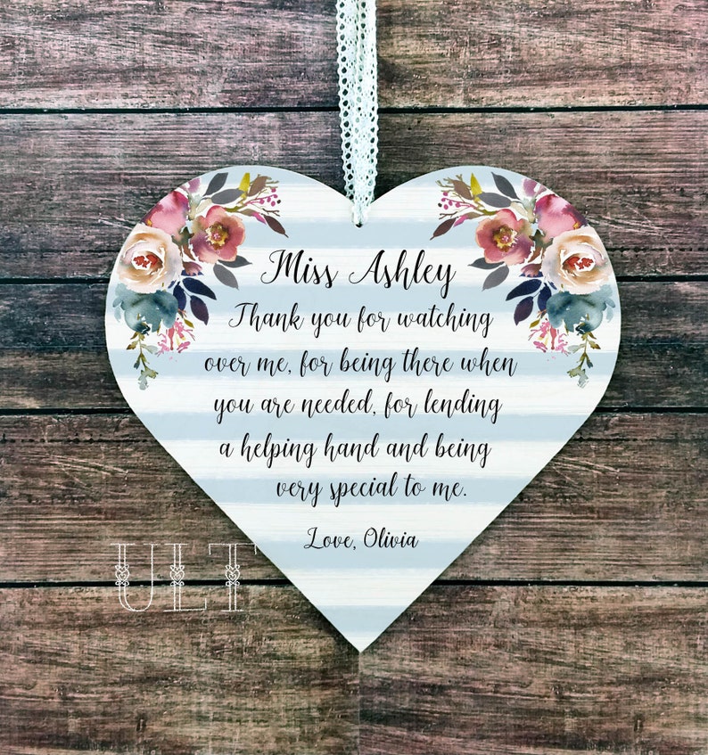 Nanny Christmas Gift for Babysitter Personalized Nanny Etsy