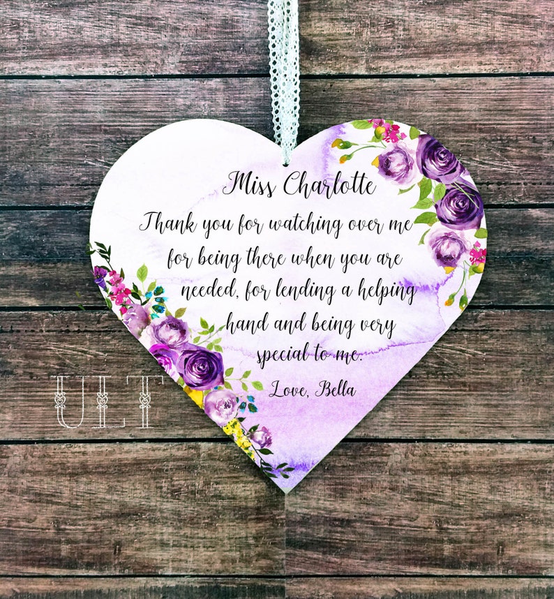 Nanny Gift for Babysitter Personalized Nanny birthday Etsy