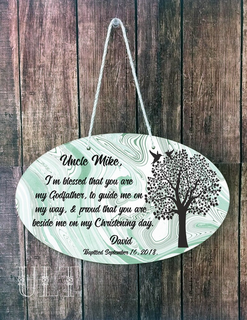 Godfather Gift for Godfather Baptism Gift Personalized Godfather Christening Gift from Godson Christening Gift From Goddaughter Uncle gift