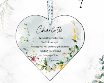 Personalisiertes Wildblumen-Heilherz: Inspirierendes Geschenk
