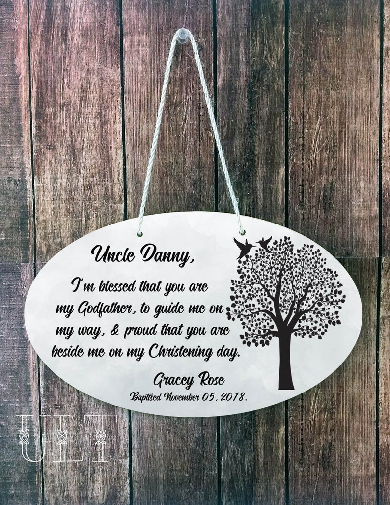 Godfather Gift for Godfather Baptism Gift Personalized Godfather Christening Gift from Godson Christening Gift From Goddaughter Uncle gift