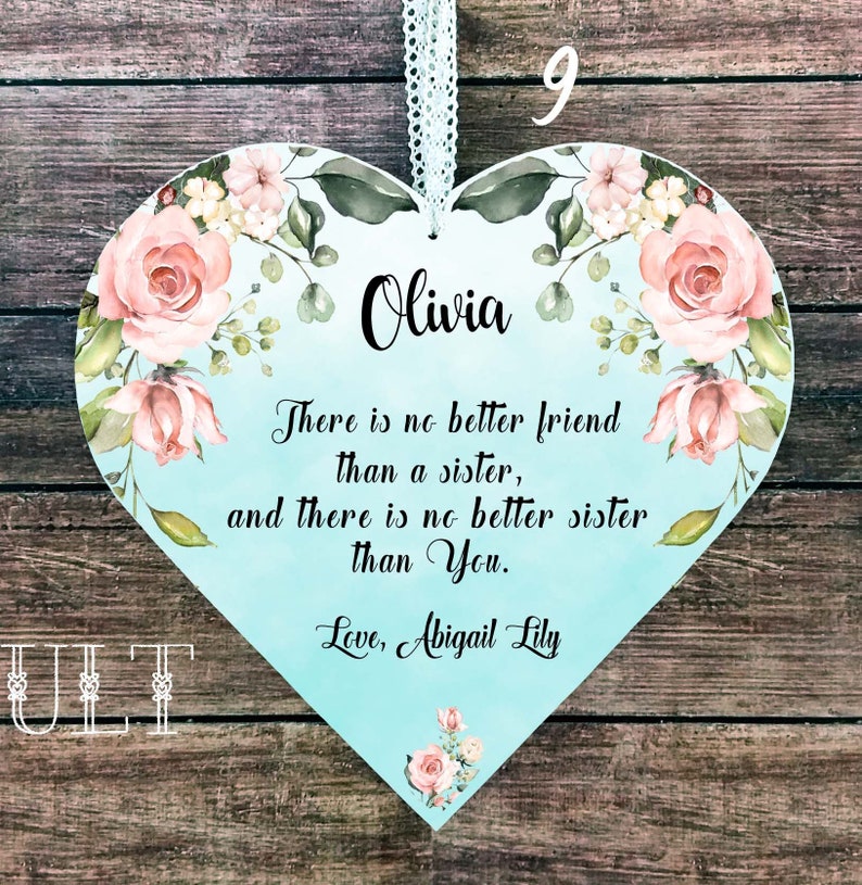 Sister CHRISTMAS gift for Sister gift Personalized Sister Etsy