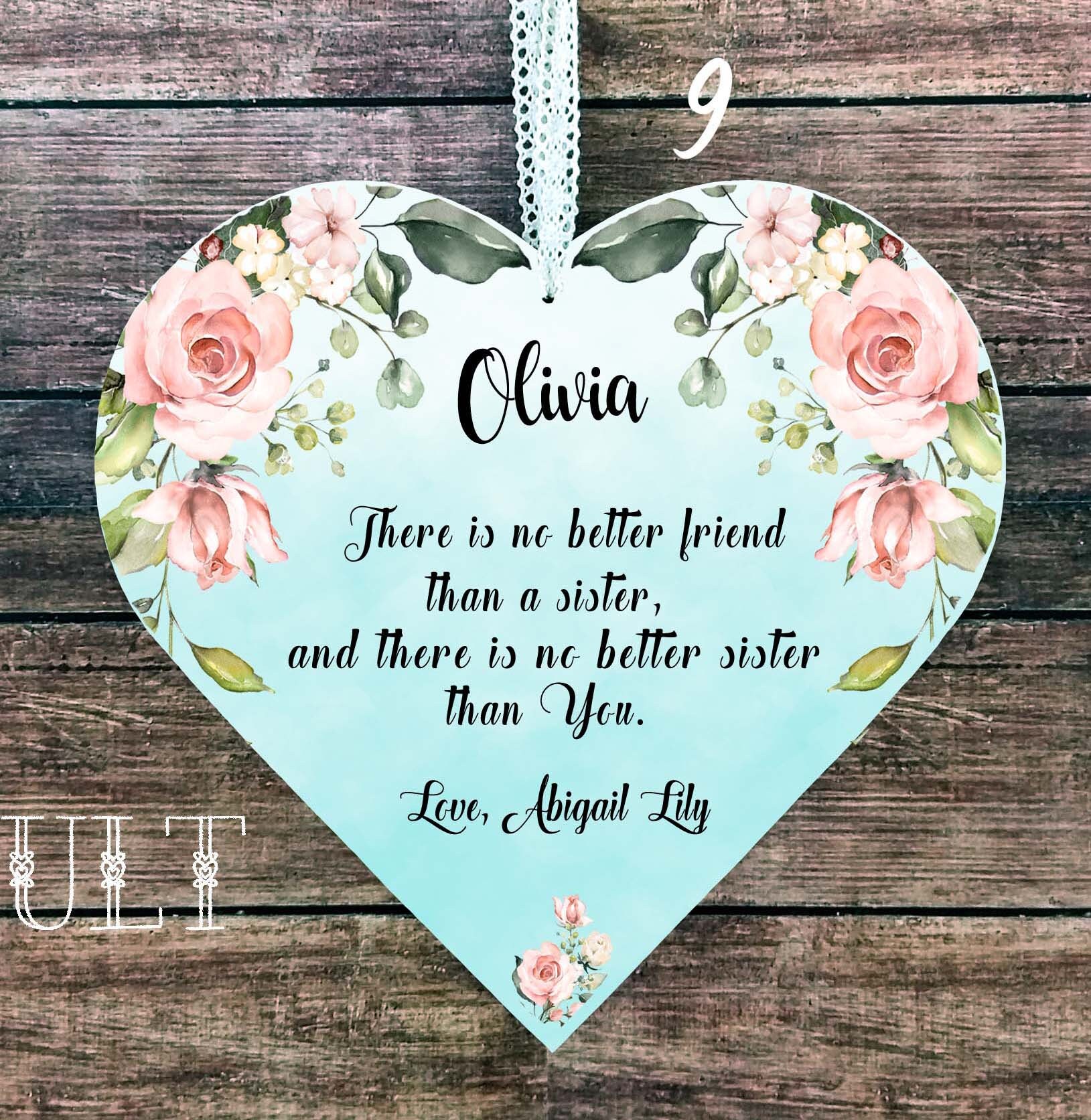 Sister CHRISTMAS gift for Sister gift Personalized Sister | Etsy