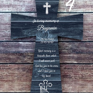 Memorial gift for loss of Brother Remembrance gift Brother Sympathy Bereavement Brother Condolence Memorial cross for Brother Grief Keepsake