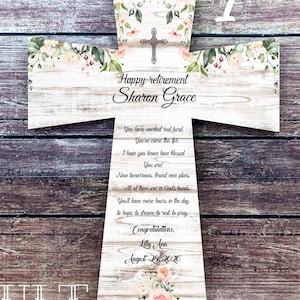 Ruhestand Geschenk für Frau Ruhestand Geschenke Ruhestand Segen Ruhestand Kreuz Coworker Ruhestand Personalisiertes Ruhestand Ruhestand Zeichen