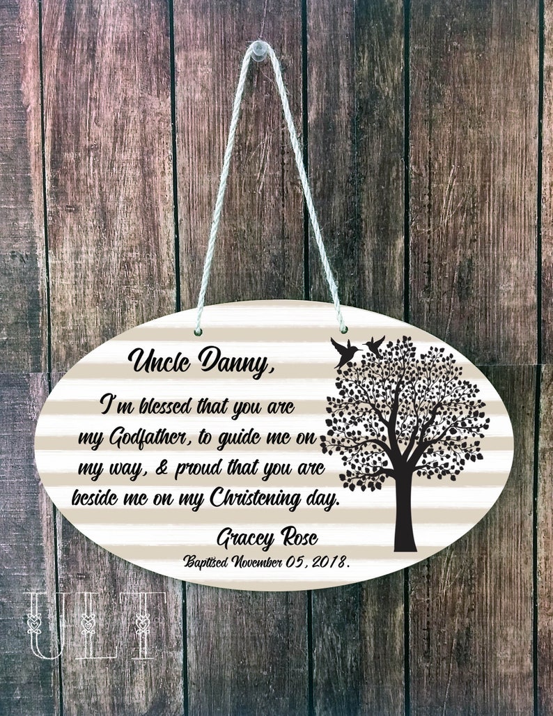 Godfather Gift for Godfather Baptism Gift Personalized Godfather Christening Gift from Godson Christening Gift From Goddaughter Uncle gift