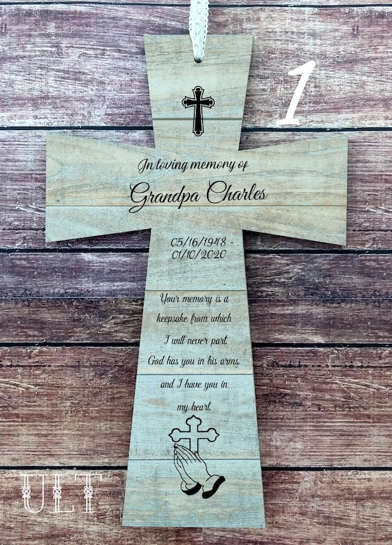 Cadeau Commemoratif Grand Pere Perte Souvenir Cadeau De Deuil Etsy