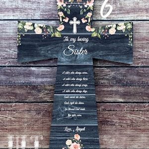 Sister Gift from sister Sister gift from brother Sister Birthday Sister Wedding Sister sign Personalized Sister Little sister Big sister