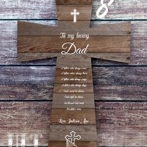 Dad gift Father&#39;s day gift for Dad Christian gift personalized Father gift Dad birthday Dad gift from Son Dad gift from Daughter Daddy ideas