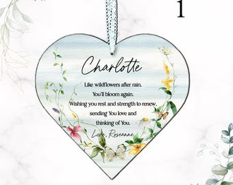 Personalisiertes Wildblumen-Heilherz: Inspirierendes Geschenk