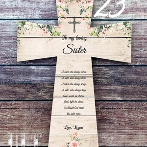 Sister Gift from Sister Wedding gift Sister gift from brother Sister Birthday gift Sister sign Personalized Sister Little sister Big sister