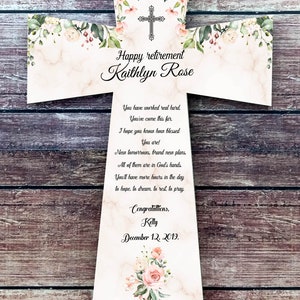 Ruhestand Geschenk für Frau Ruhestand Geschenke Ruhestand Segen Ruhestand Kreuz Coworker Ruhestand Personalisiertes Ruhestand Ruhestand Zeichen