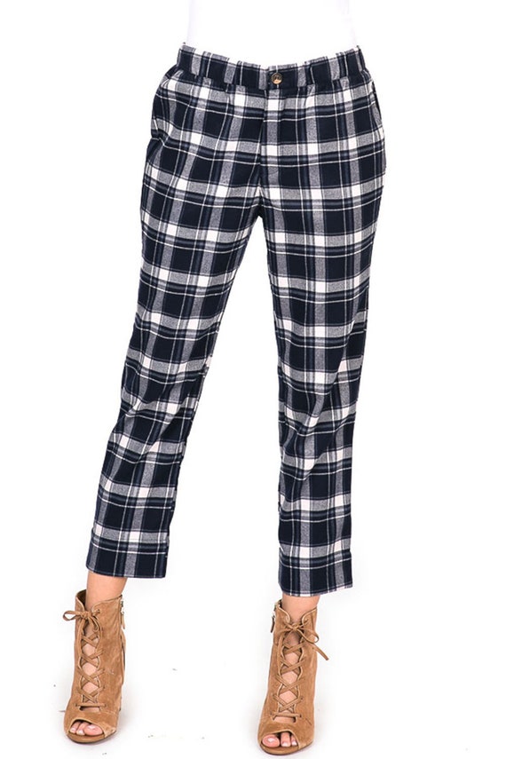 soft plaid pants